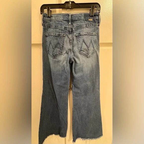 MOTHER The Twister Sneak Fray High-Rise
Wide-Leg Jeans Which is Witch 25 - Picture 3 of 8